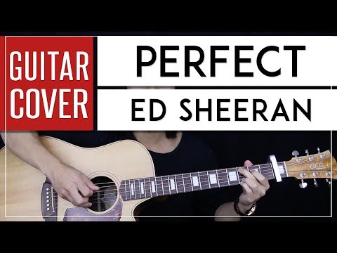 Perfect Guitar Cover Acoustic - Ed Sheeran + Onscreen Chords + Solo