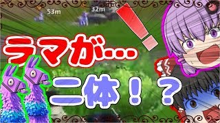 【ゆっくり実況】奇跡、ラマが二体並んでるっ！？【フォートナイト】