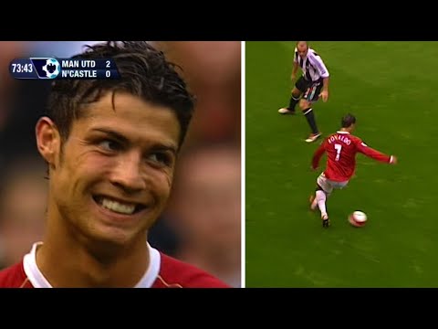 Cristiano Ronaldo Was SO SKILLFUL Vs Newcastle United Home 06-07 (English Commentary) By CrixRonnie