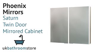 Phoenix Mirrors - Saturn Twin Door Mirrored Cabinet - MI038