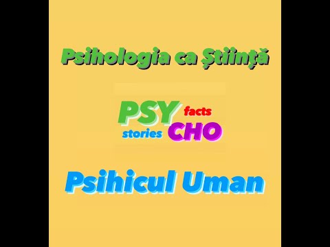 Introducere în PSIHOLOGIE - lecție clasa a X-a