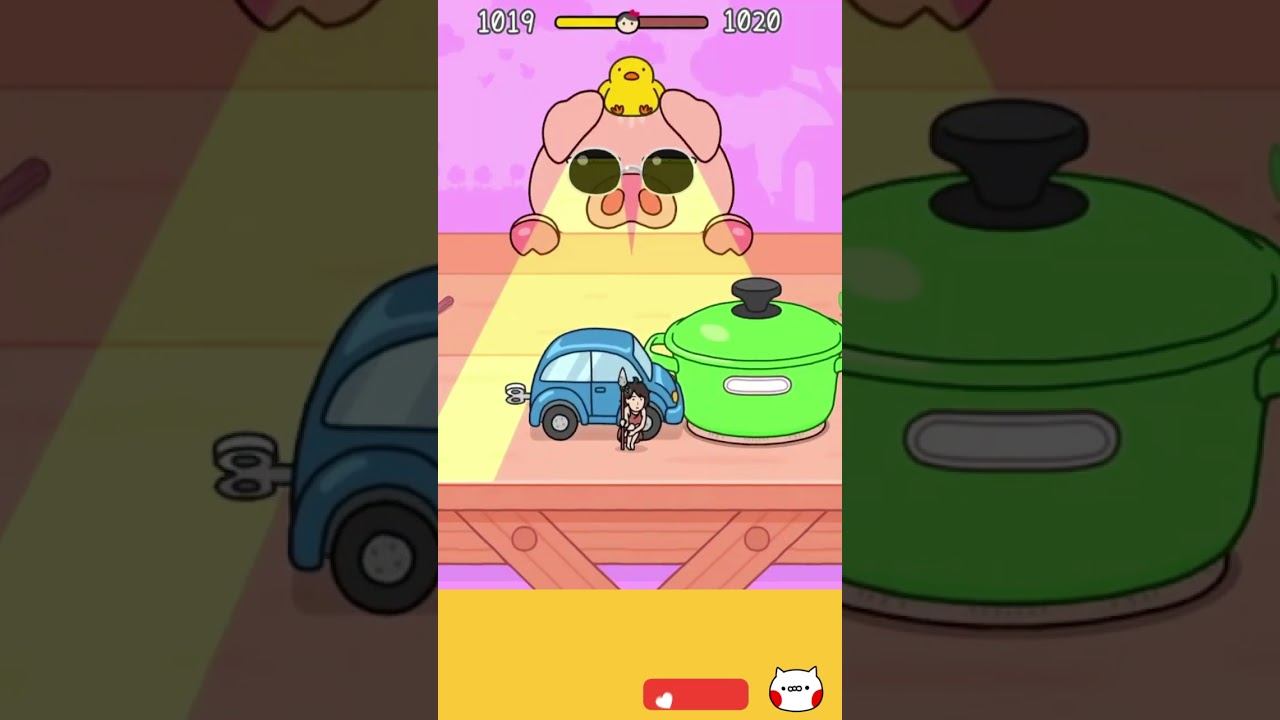 豚は意外と俊足で器用、清潔好きで賢く、繁殖力も高い動物です🐖　hide and seek🐱 1019 #shorts  #猫にみつかるな　   #hideandseek