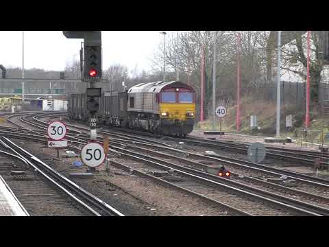 (HD) Kent Rail action Mid February 2015