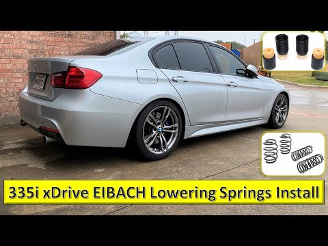 Eibach Pro Kit (RWD) & Dinan Bumpstops Install On BMW F30 335i xDrive