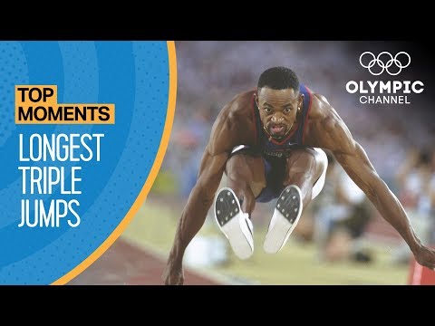 The Longest Ever Olympic Triple Jumps | Top Moments