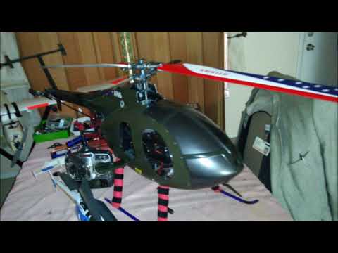 Thunder Tiger Hughes MD500 installed on a HK 600GT Trex Clone