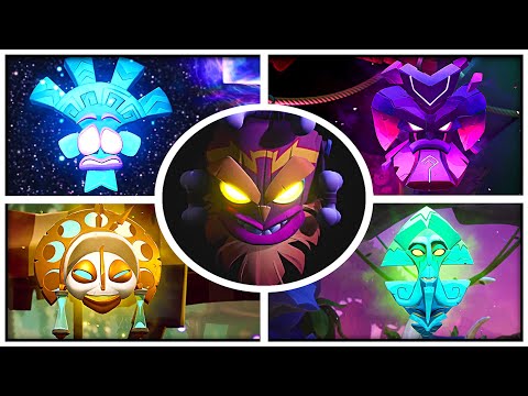 Crash Bandicoot 4: It's About Time - All Masks Cutscenes Full Story (2020)