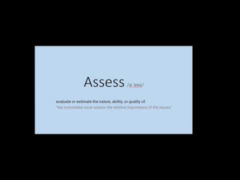Learn English - Word of the day - Assess