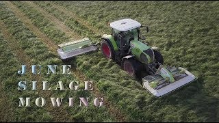 P.r, j.m & s.r houlston agricultural contractors with Mower at Glaisdale