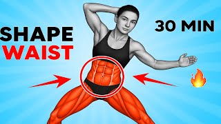 30 Min Standing Abs Workout for Women to Flatten Tummy Fast | Lose Belly Fat in Just 10 Days at Home