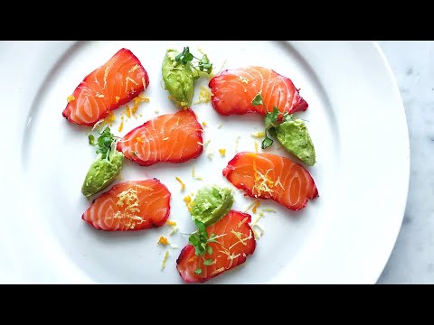 Summer beetroot cured Salmon | Gathering sandwiches ideas