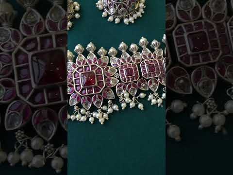 Jadau style  earrings