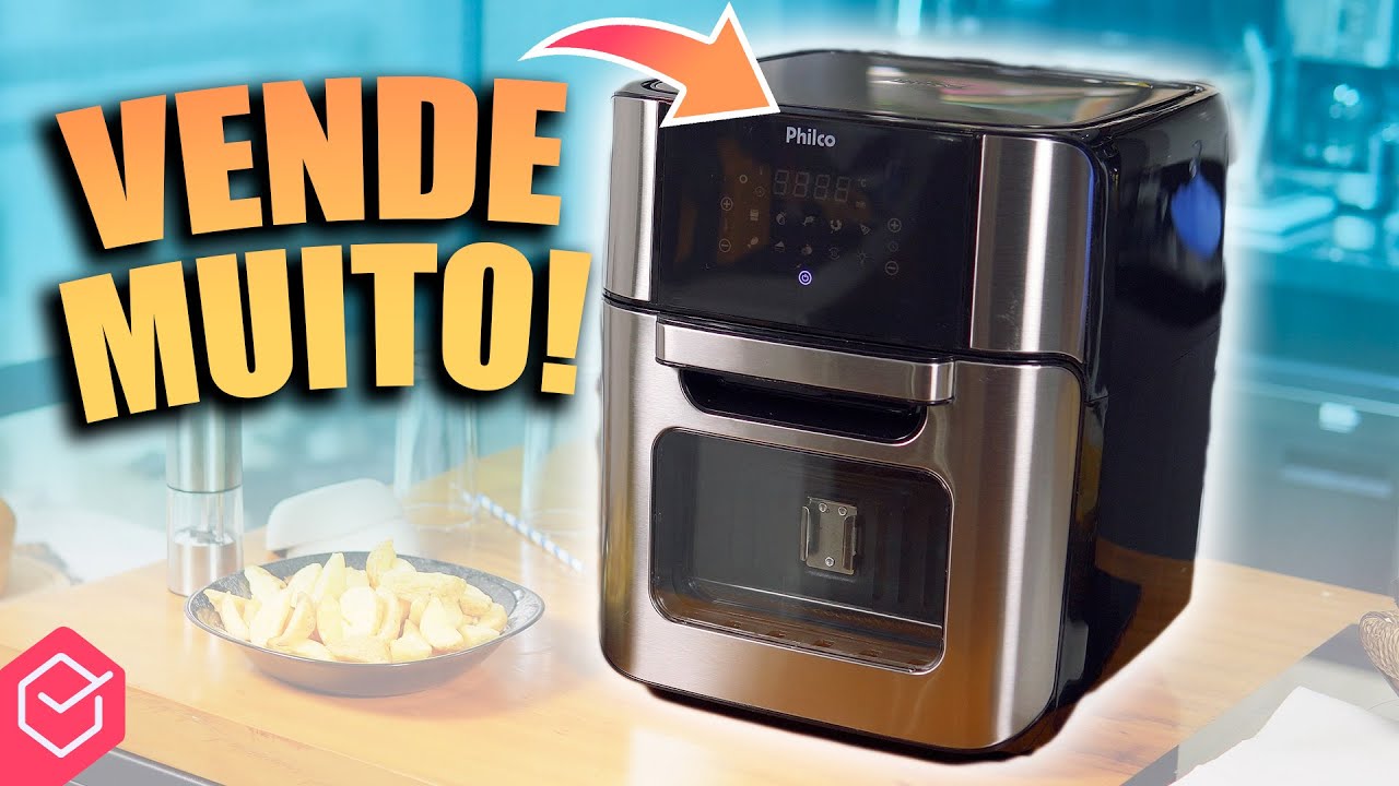 Miniatura da avaliação em vídeo de Fritadeira Air Fryer Oven Philco PFR2200P 12L Preto