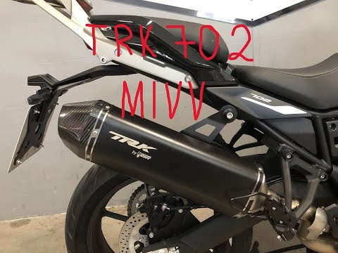 Benelli TRK 702 - MIVV Auspuff mit Carbon und Hauptständer - Soundcheck + Gewichtsvergleich