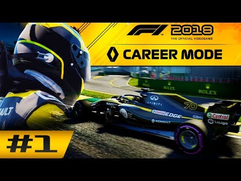F1 2018 Career Mode Part 1: THE JOURNEY BEGINS