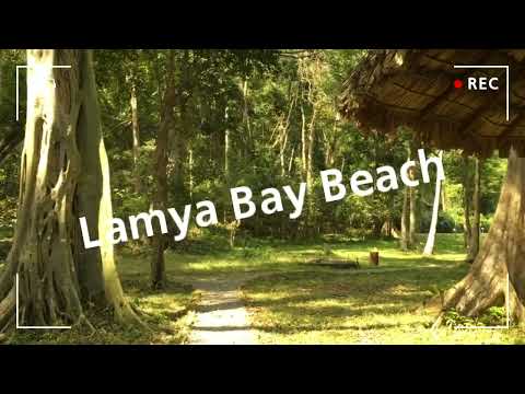 Lamiya Bay North Andaman. Beach and park at the entrance to the Saddle Peak national park.