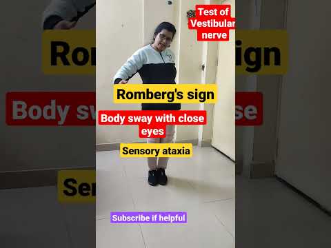 Romberg's sign#shorts #mbbs #physiology #nervoussystem
