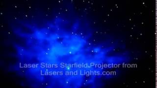 Laser Stars Starfield Projector demonstration video