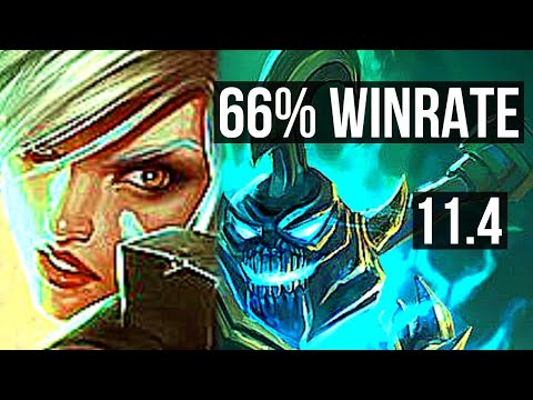 RIVEN vs HECARIM (JUNGLE) | 10/0/8, 66% winrate, Legendary | TR Diamond | v11.4