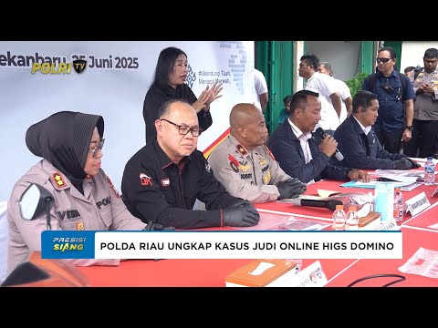POLDA RIAU AMANKAN 12 TERSANGKA JARINGAN JUDI ONLINE HIGS DOMINO