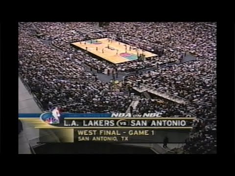 2001 WCF Game 1 #Lakers at #Spurs #Kobe #Shaq #TimDuncan #Admiral