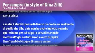 Per Sempre (in style of Nina Zilli) - Karaoke - Sanremo 2012 - Base strumentale con testo