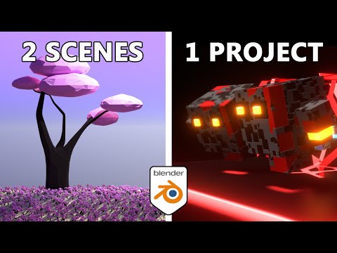 ✅Multiple Scenes in 1 File📁 Blender Tutorial