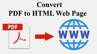 How to convert pdf to html web page using adobe acrobat pro dc