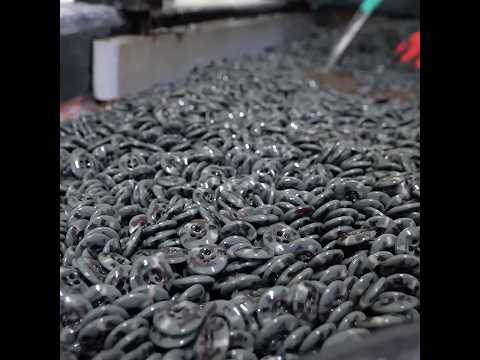 Up to 1 million production per day! The process of making buttons. #button #factory #making #asmr