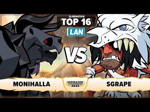 Sgrape vs Monihalla - Elimination Top 16 - Midseason Championship 2025 - LAN 1v1