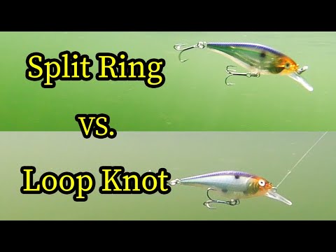 Should I use a split ring or loop knot?