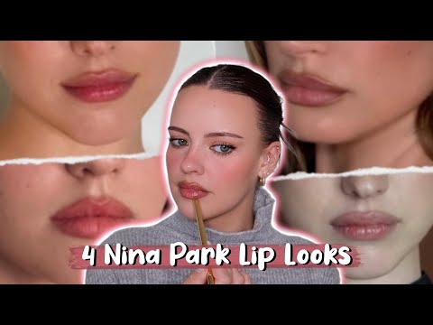 Recreating 4 Nina Park Lip Looks! | Mia Goth, Hailey Bieber & Margaret Qualley | Julia Adams