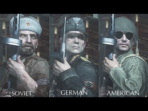 "Vendetta" as Soviets vs German, Chinese, American -  Call of Duty World at War Sniper Mission
