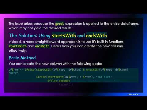 Create a New Column in R Based on Another Using grepl