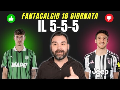 5 CONSIGLIATI e SCONSIGLIATI x Reparto🚦16 GIORNATA Fantacalcio👉L'11 del MISTER🔥NOMI non SCONTATI