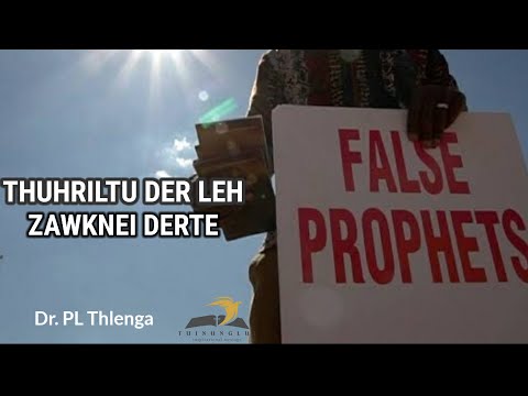 TUNLAI ZORAMIN KAN BUAIPUI THUHRILTU DER LEH ZAWKNEI DERTE: Dr. PL Thlenga