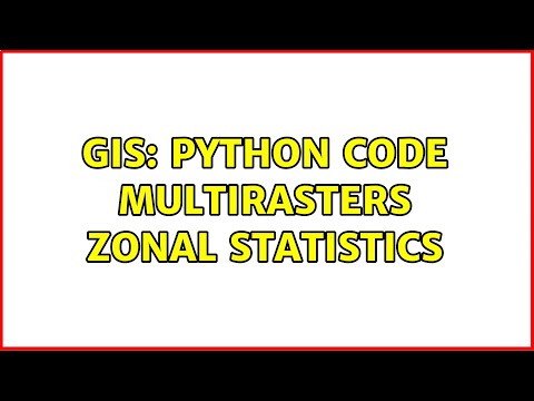 Gis Python Code Multirasters Zonal Statistics