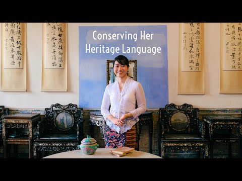 Conserving her heritage language