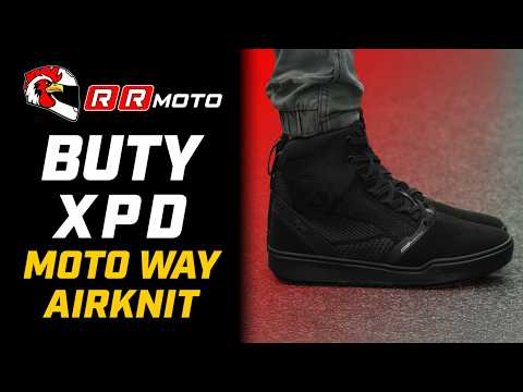 XPD MOTO WAY AIRKNIT _ przewiewne buty motocyklowe o wyglądzie trampek