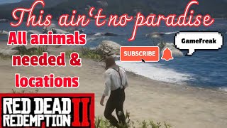 RDR2 (pt 30) Guarma: All animals needed and locations. Animal spawning trick #gaming #tutorial