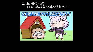 Q．おかゆにとって、すいちゃんは妹？姉？それとも…【星街すいせい／猫又おかゆ/ホロライブ／手描き切り抜き】#星街すいせい＃猫又おかゆ#hololive #vtuber  #手描き #ホロライブ手描き