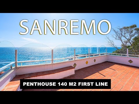 🌻 Penthouse in Sanremo on the first line to the sea