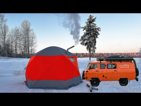  
            
            Установка палатки в экстремальных условиях: минус 30 градусов и тест на выживание

            
        