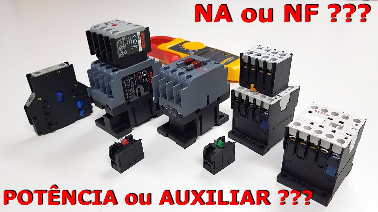 Saiba como identificar - Contator de POTÊNCIA ou AUXILIAR, Normalmente ABERTO ou FECHADO