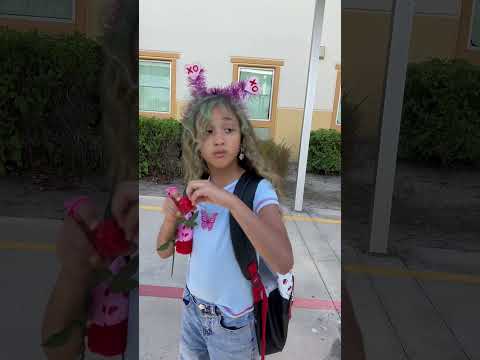 Папа делает сюрприз дочери на День святого Валентина, и тут происходит ЭТО! #dlafam #Londyn #shorts