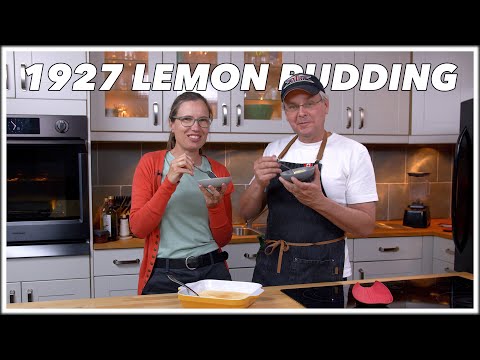 1927 Lemon Pudding - Old Cookbook Show