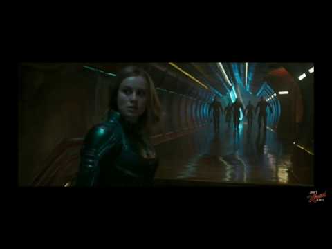 Captain marvel vs Skrulls Clip no spoilers