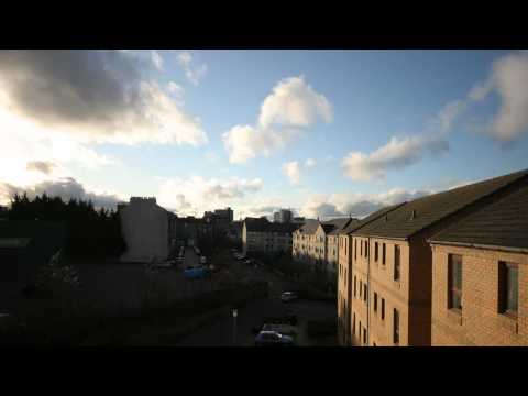 Canon 20D timelapse test - Edinburgh skies