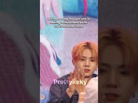 Heeseung was so ready to hold engene hand #enhypen #heeseung #jungwon #engene #prettyksky