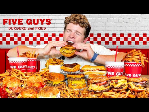 Eating The ENTIRE Five Guys Menu!